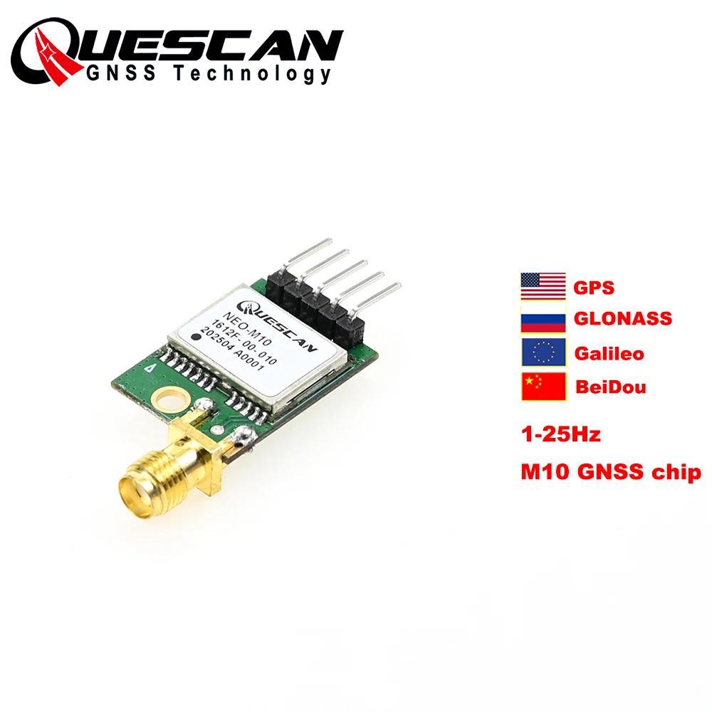 QUESCAN UBX-M10050-KB M10 GPS GNSS Module with Active Antenna ESP32 Arduino NMEA GPS Galileo GLONASS