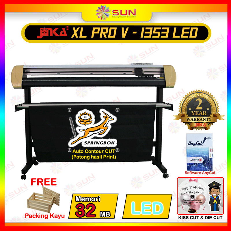Mesin Cutting Sticker Jinka 135 cm Auto Contour Cut Terbaru -  XL Pro V 1353 LED ( Auto Contour Cut 