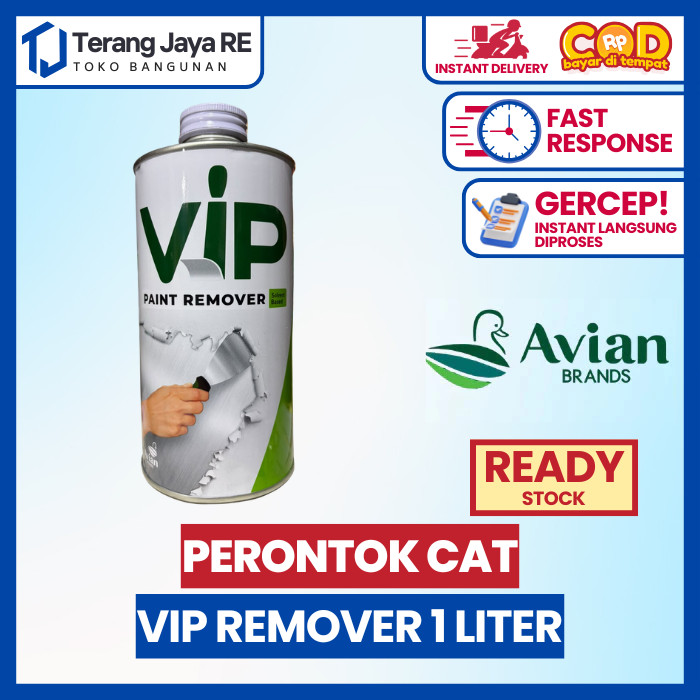 VIP Paint Remover 1 Liter - Perontok Cat / Soda Api Cair