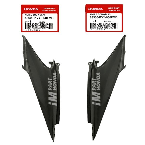 [HEMAT KARGO] 83500-KVY-960FMB 83600-KVY-960FMB Cover Body Kanan Kiri Beat Karbu Hitam JKT