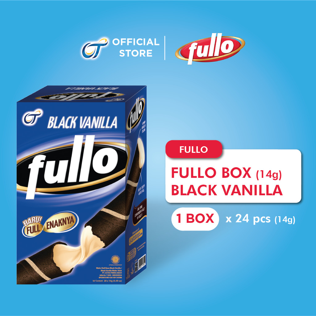 Fullo Black Vanilla 14 gr - 1 Box isi 24 pcs