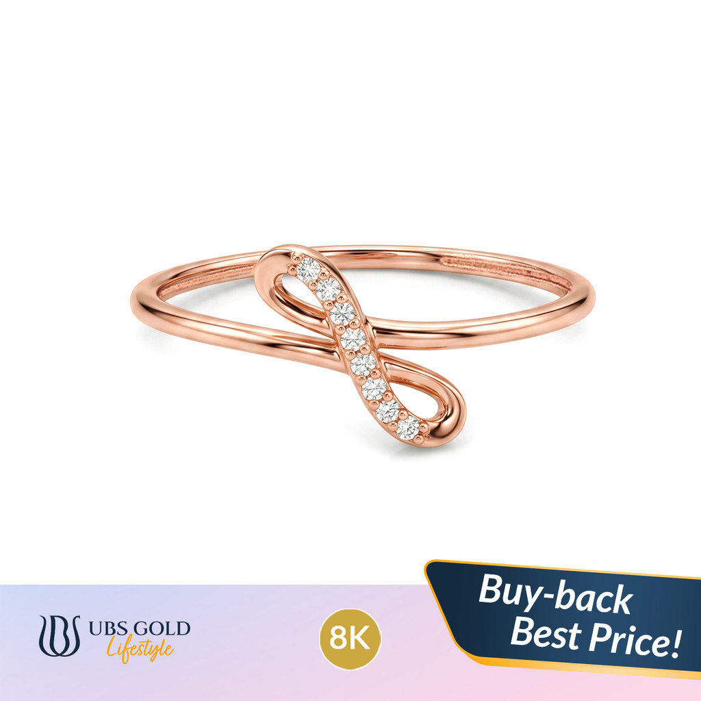 UBS Gold - Cincin Emas - 8K - Model Infinity - Cc17905k