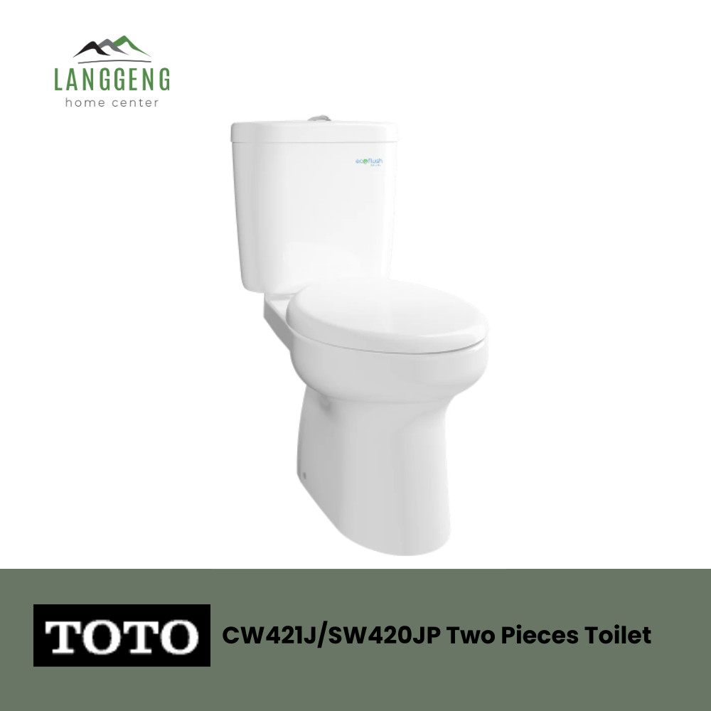 TOTO kloset CW421J / KLOSET DUDUK TOTO CW421 TWO PIECES TOILET