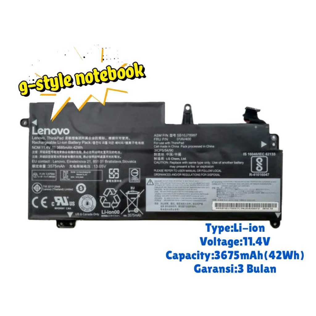 Baterai Laptop Lenovo Thinkpad 13 S2 01AV400 01AV435 01AV437 Original