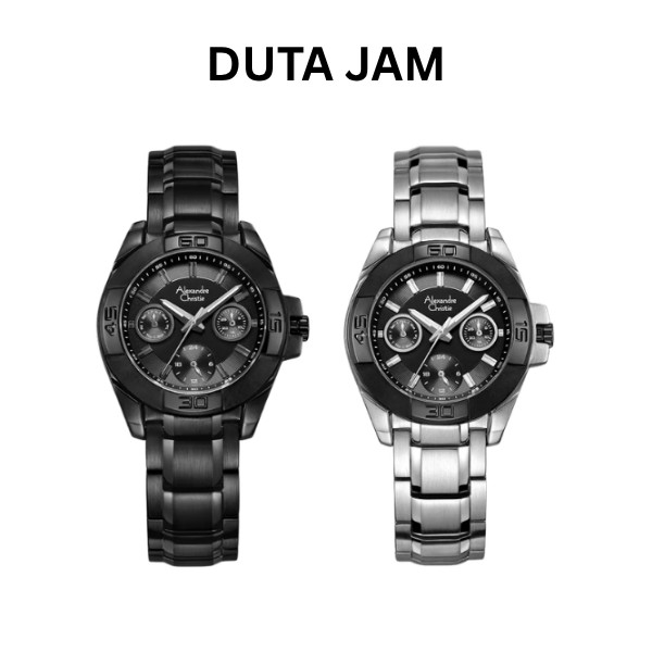 JAM TANGAN WANITA ALEXANDRE CHRISTIE AC6224  AC 6224 BFB ANALOG STAINLESS STRAP