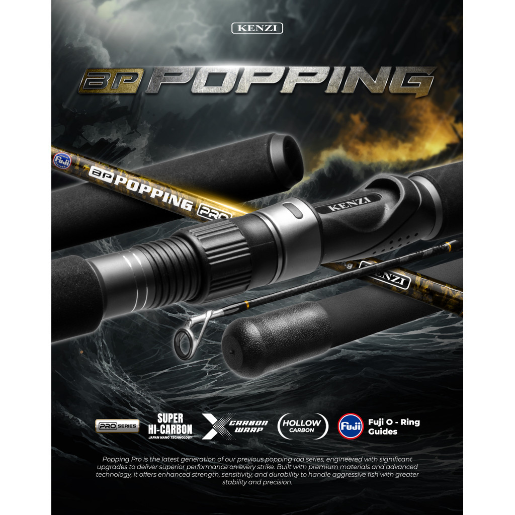 Joran KENZI POPPING PRO 802 240cm Fuji Guides Full X-Warp Carbon