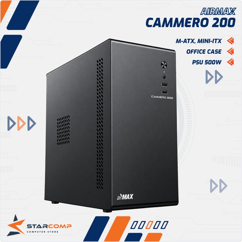Casing AIRMAX CAMMERO 200 M-ATX Include PSU 500W