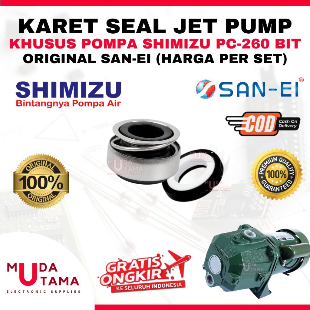 KARET SEAL JET PUMP SHIMIZU PC260BIT PC 260 BIT ORIGINAL SAN EI - MECHANICAL SEAL POMPA JETPUMP SHIM