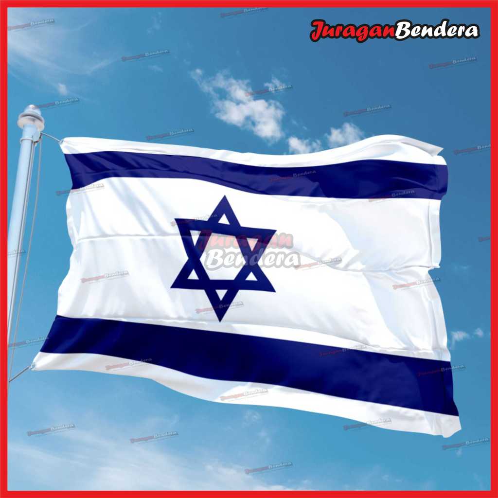 Bendera Negara Israel  /  Flag of Israel Cetak Full Printing