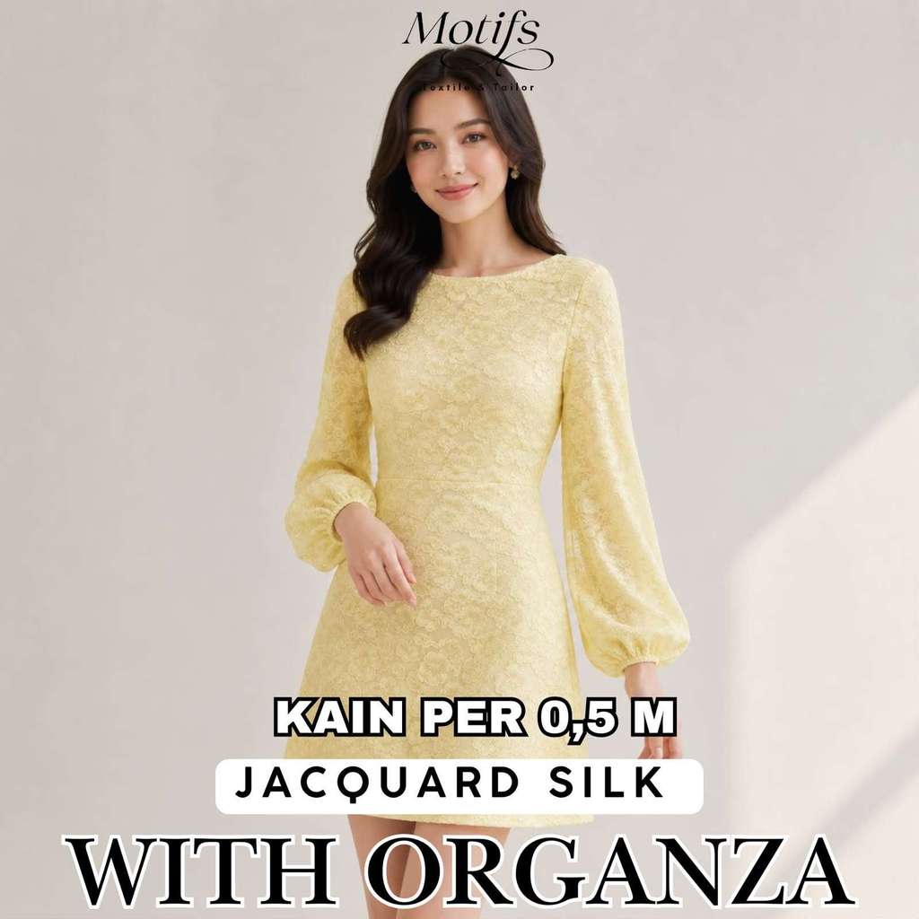 (EC) TENSILK SILK WITH ORGANZA JACQUARD D1