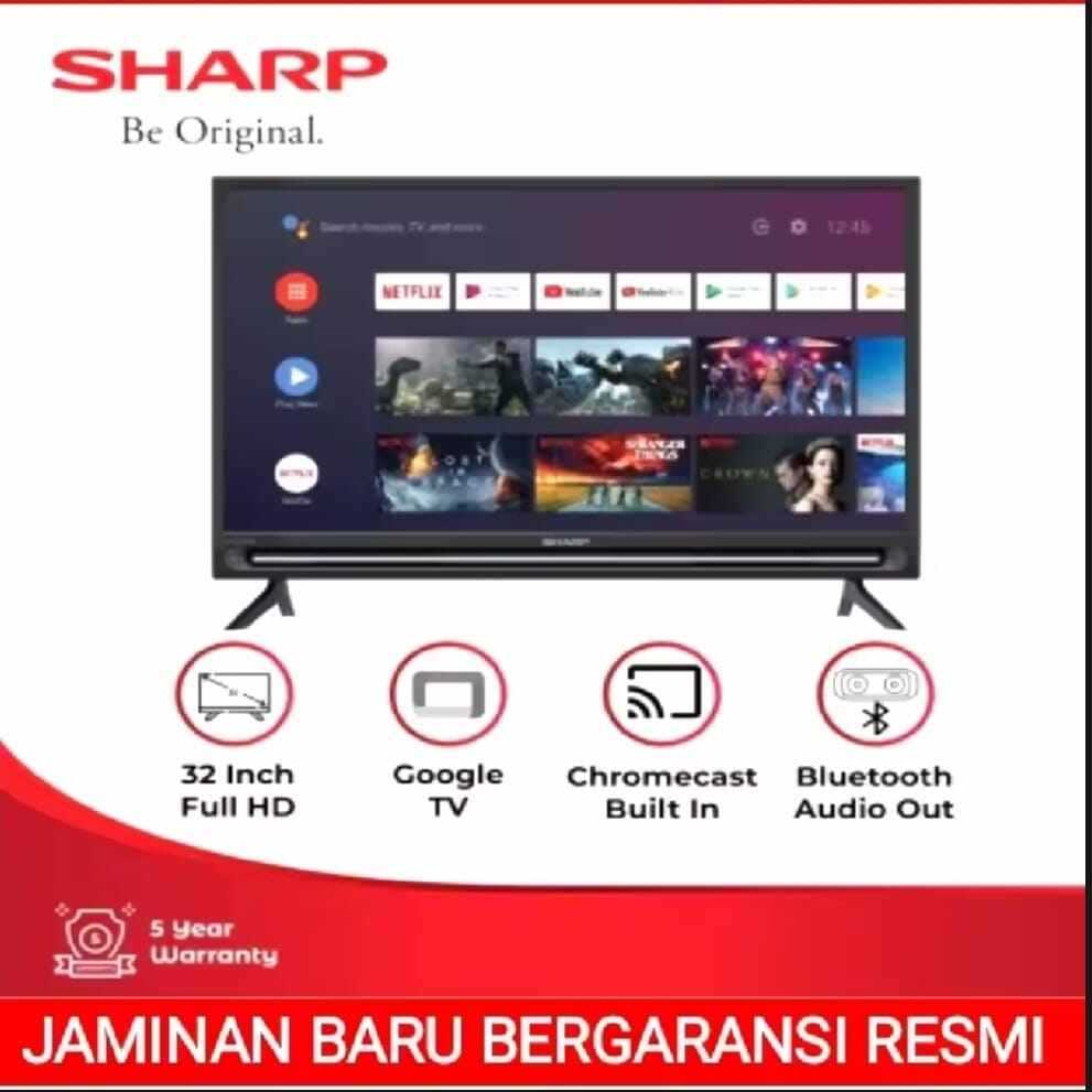 GOOGLE TV SHARP 32 INCH SMART ANDROID TV/GOOGLE TV 32 INCH SHARP GOOGLE TV SMART TV 32GH3000 NEW SER