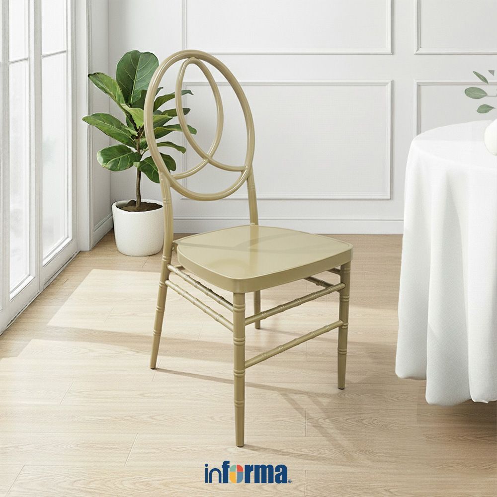 Informa Olivia Kursi Banquet Besi - Gold Kursi Pesta Event Kursi Hajatan Resepsi Banquet Chair Ballr
