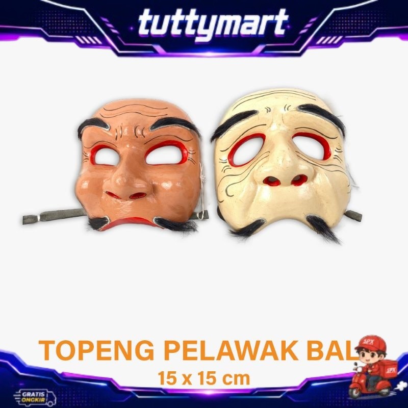 Topeng Bondres Halus - Topeng pelawak Bali - Topeng Lucu Bali - Topeng Bondres -Topeng Unik - Topeng