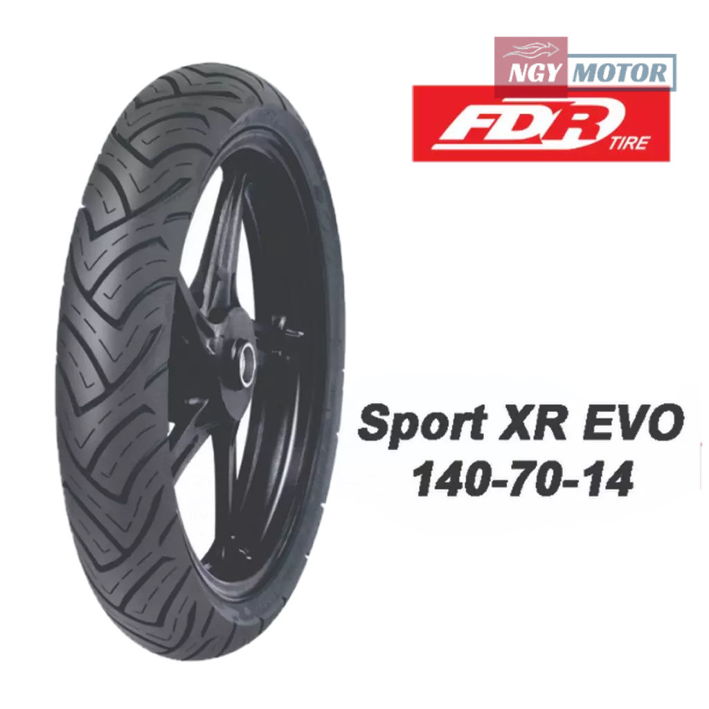 BAN LUAR FDR 140/70-14 SPORT XR EVO TUBELESS BELAKANG AEROX 155 [NGY]