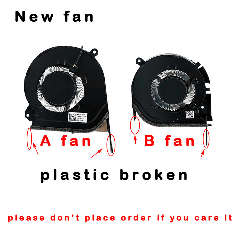 Laptop CPU GPU Cooling Fan Cooler for ASUS Vivobook Pro 14X OLED N7401 N7401Z  ND75C96 ND75C93 13NB0