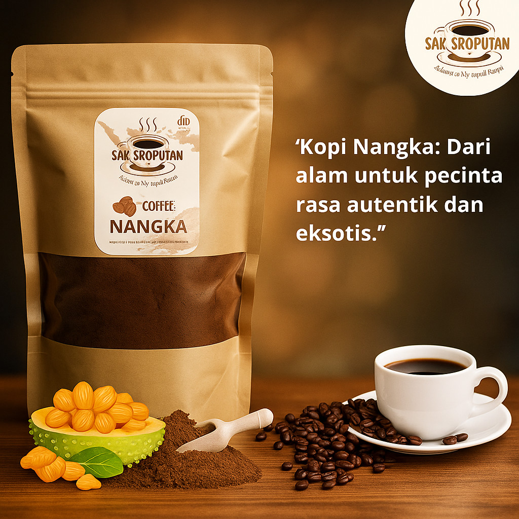 ( SS 01 ) Bubuk Kopi Nangka Madu 200 Gram manis harum Nangka mantap aroma buah Nangka bubuk kopi nan