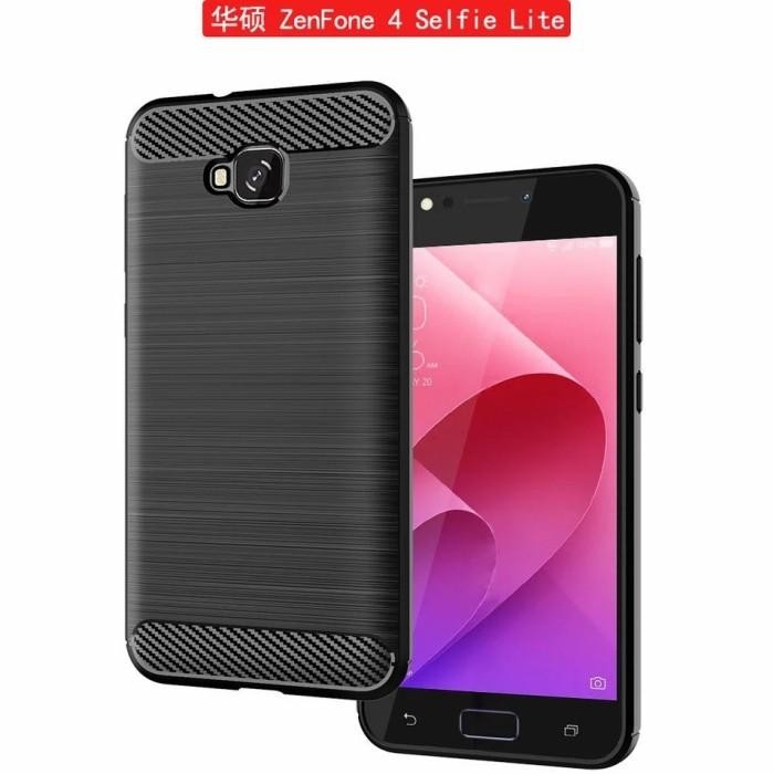 CASE ASUS ZENFONE 4 SELFIE PRO ZD552KL SILICONE CARBON FIBER BACK COVER ANTI SHOCK