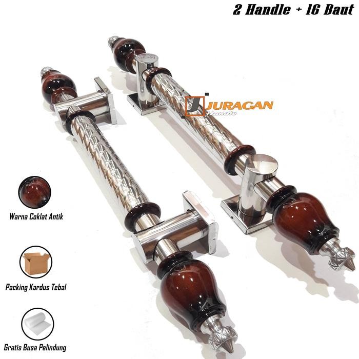 handle pintu rumah 50 cm - gagang pintu kayu asli kuputarung - tarikan pintu kamar handel pintu utam