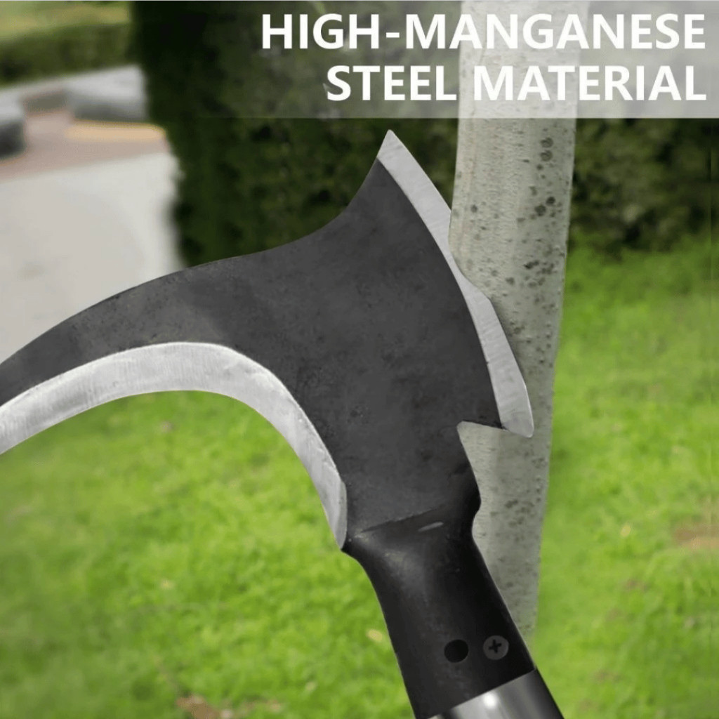 Pemangkas kapak Ganda Pemangkas Rumput Multifungsi 6722/ Rumput Baja Asli Kapak Ganda Alat Pemotong 