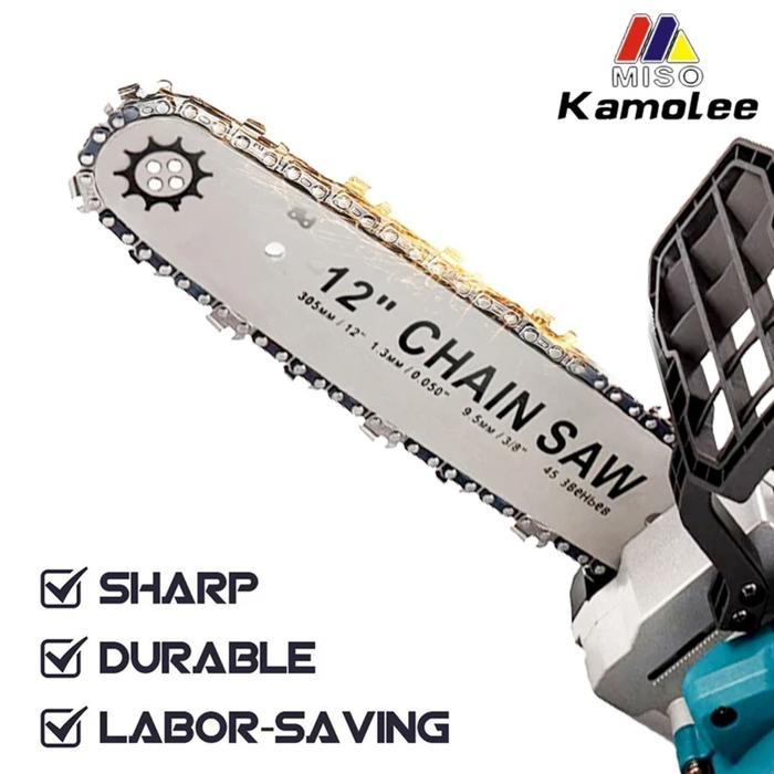 Kamolee - Cordless Chainsaw / Mesin Gergaji Listrik Portable 4/6/8inch Mini Chainsaw Electric Pemoto
