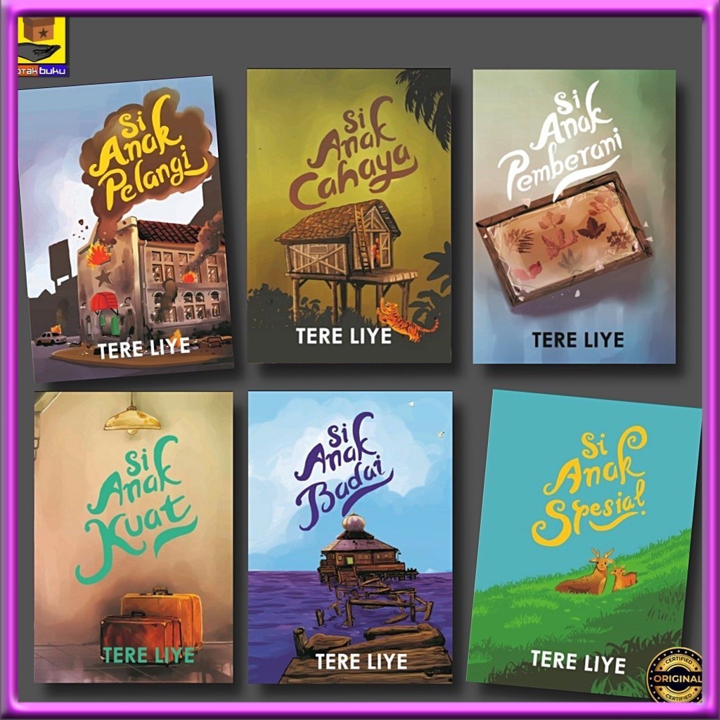 Novel Si Anak Pelangi / Si Anak Spesial / Si Anak Pintar / Si Anak Pemberani - Tere Liye