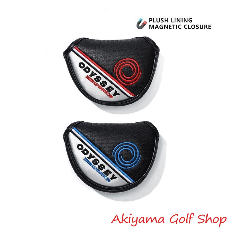 ODY Motif Leather Putter Mallet Head Covers Golf Club - Sarung Stick Club ODY-QSO202#BARANG SPOT#