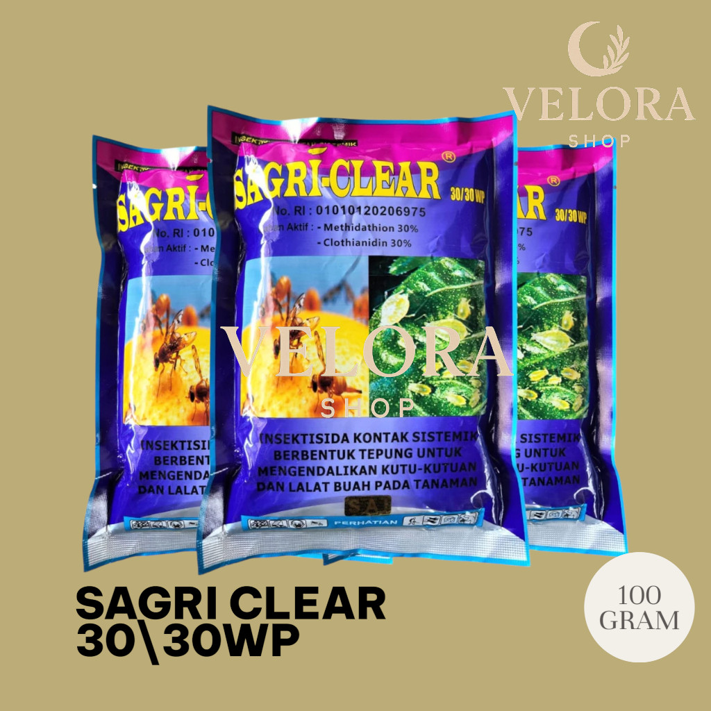 INSEKTISIDA SAGRI CLEAR 30/30 WP 100 GRAM methidathion + clothianidin