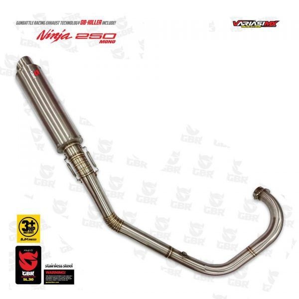 Gbr Knalpot Kawasaki Ninja 250 Mono Full System