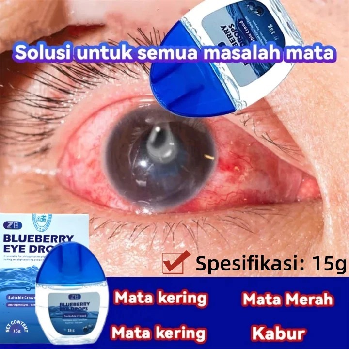 Blueberry Eye drops Tetes eye Herbal eye Alami eye drop Astigmatisme Miopia Presbiopia Katarak Glauk