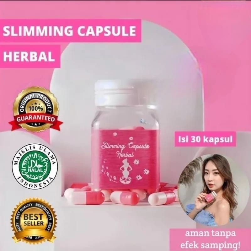 Sliming Capsule HERBAL pink  pelansing Herbal TOKO ALFIN_CHOE99