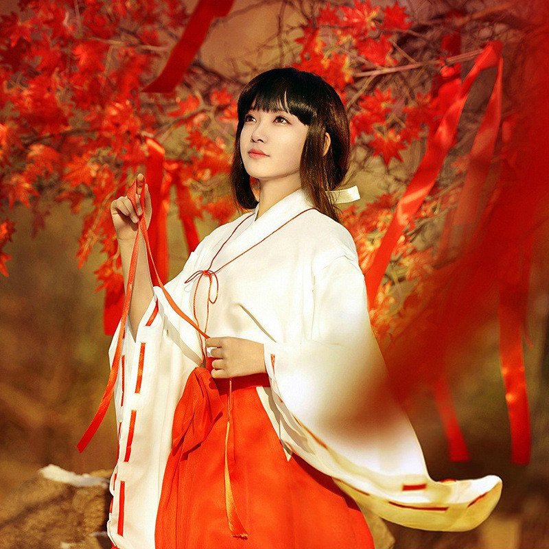 Halloween Witch cos Fumikoshi Mifuyu cos Witch Costume Improved Kimono with Vibrating Sleeves and Ki