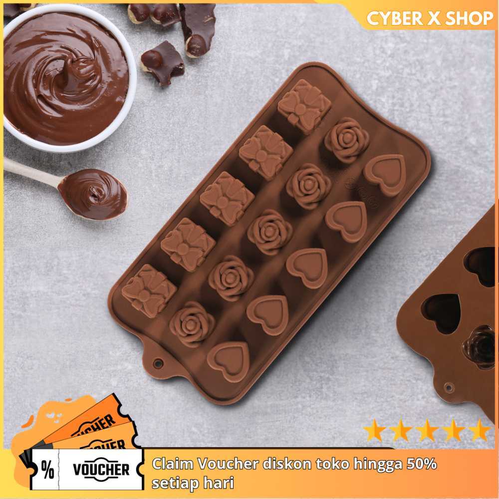 [CYBER] Cetakan Cokelat Es Batu Model Love | Peralatan Dapur Rumah Tangga Kreatif | Cetakan Es dan C