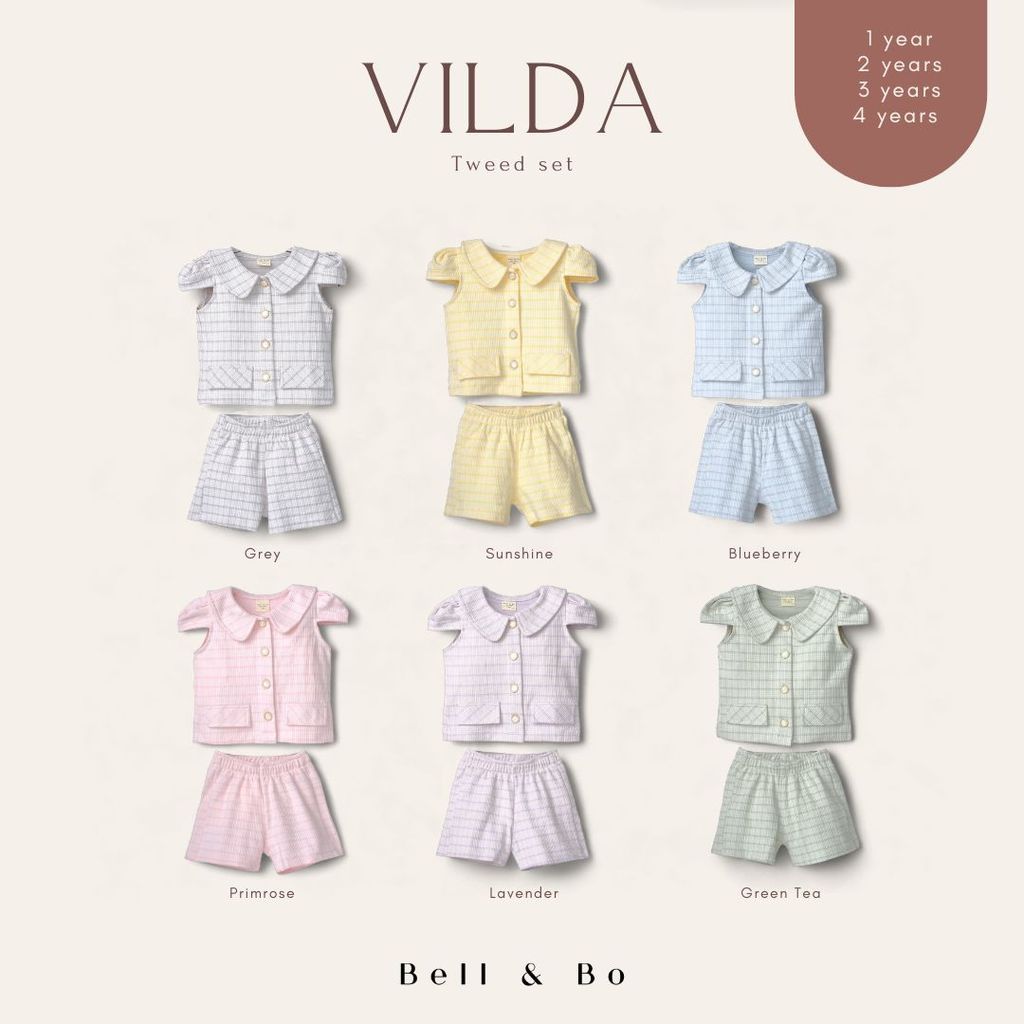 BELL & BO VILDA SET | SETELAN ANAK BELL & BO