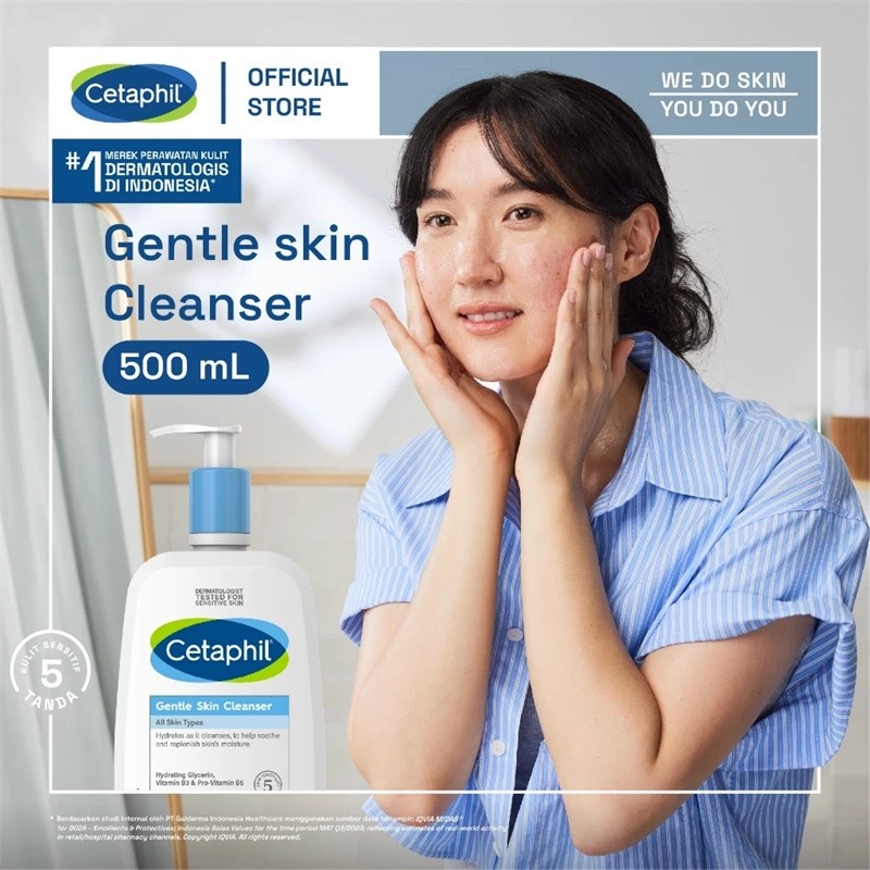 [BPOM] Cetaphil Gentle Skin Cleanser 500ml / Cetaphil Gentle Skin Cleanser