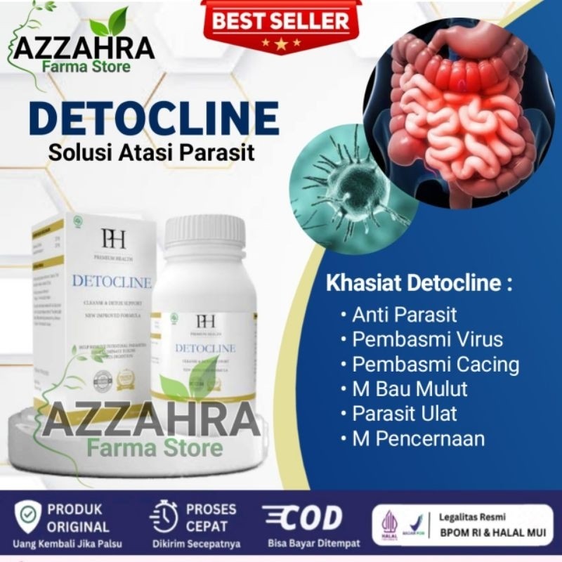DETOCLINE Obat Penghilang Parasit - DETOCLINE Asli Original Resmi BPOM