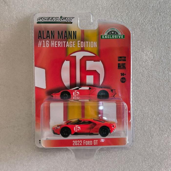 GREENLIGHT 2022 FORD GT - ALAN MANN #16 HERITAGE EDITION - 1966 FORD AM GT-1 PROTOTYPE TRIBUTEA BEST