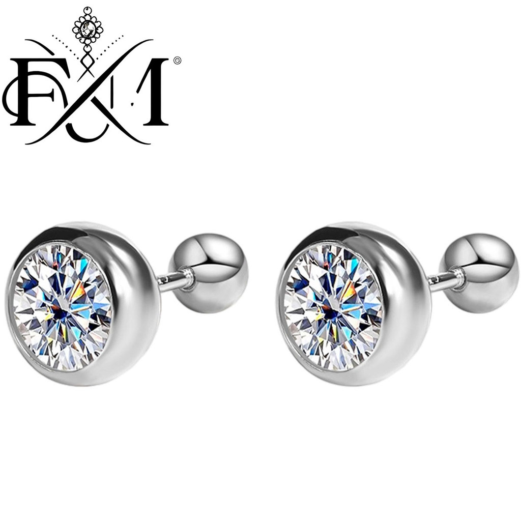 FlameMore Earring Moissanite Earrings 1ct 925 Sterling Silver Lady's High Quality Fashion Jewelry Cr