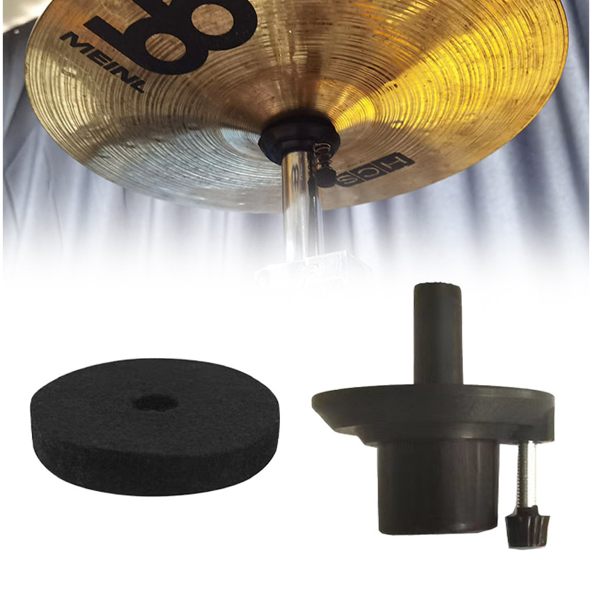 Aksesoris Stand Cymbal Hi-Hat – Pengganti clutch Hi-Hat, pad wol & plastik untuk Hi-Hat, cocok stand