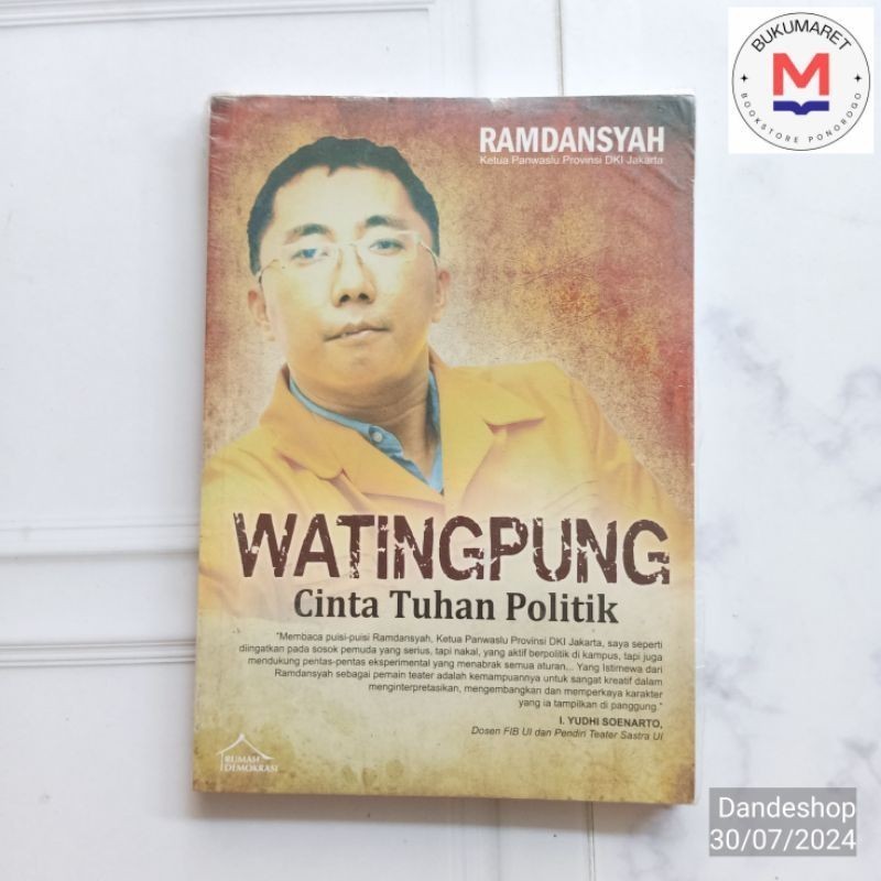 Watingpung _ Cinta Tuhan Politik - Buku Puisi oleh Ramdansyah  ORIGINAL