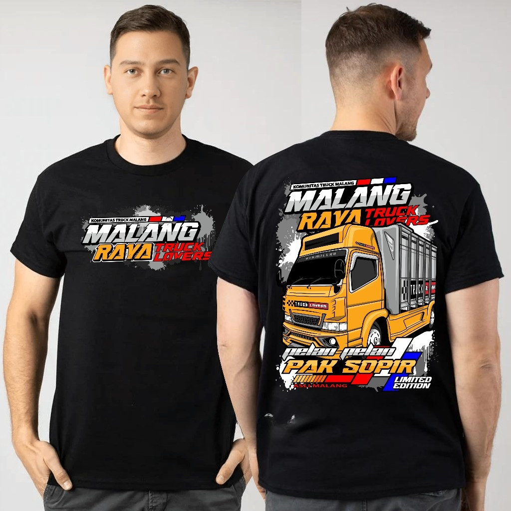 Kaos Malang Raya Truck Lovers / Kaos Komunitas Truck Malang Raya ( Asli Cotton Combed 30s )