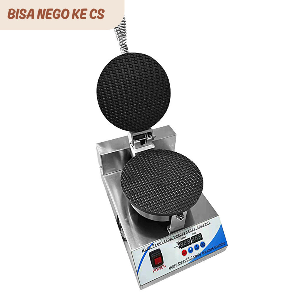 Electric Ice Cream Waffle Cone Maker 1200W Crispy Cone Waffle Maker Touchpad  Egg Roll Waffle Maker
