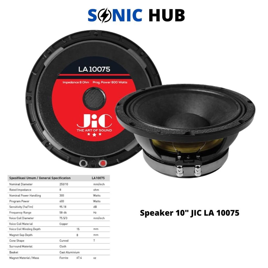 SPEAKER 10INCH JIC LA10075