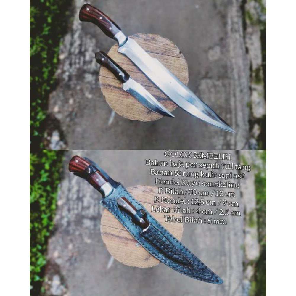pisau jagal pisau potong golok baja golok sembelih hewan qurban golok cibatu 066 Y4S