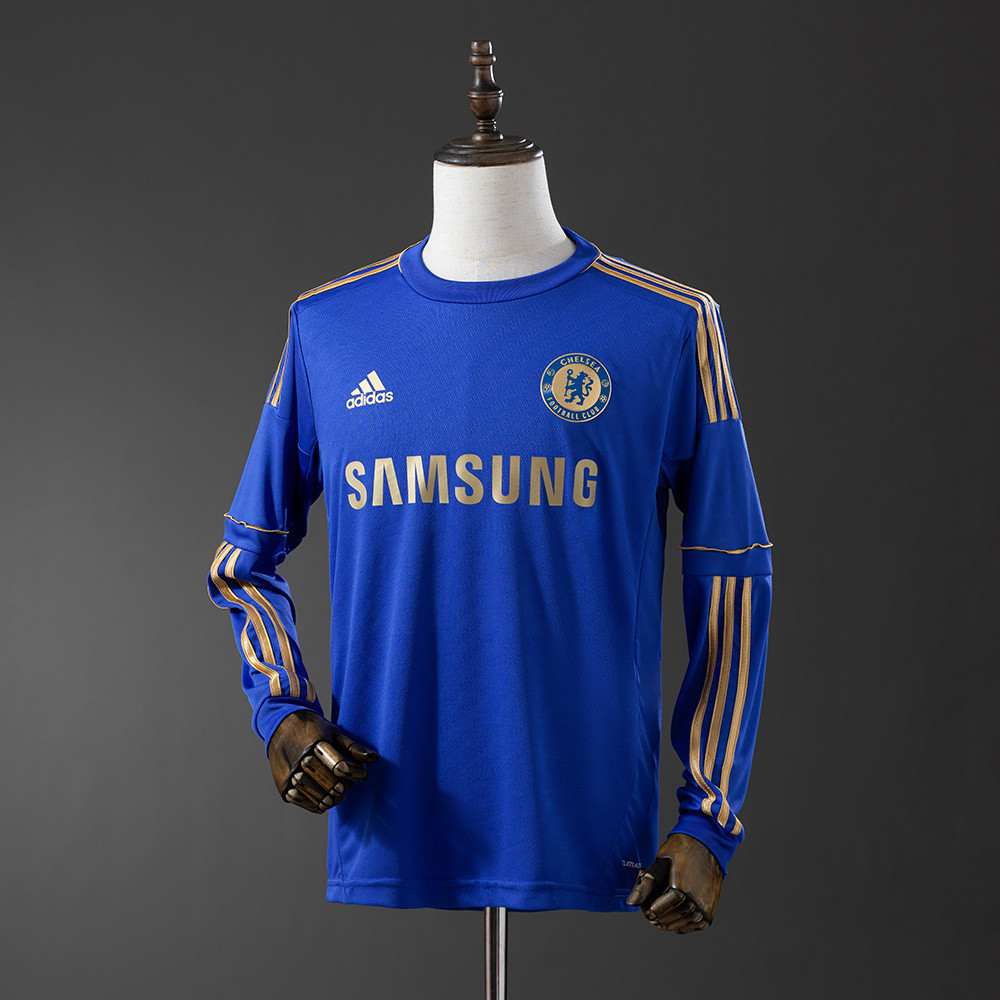 Jersey Retro long sleeve Chelsea 12/13 Home T shirt pria