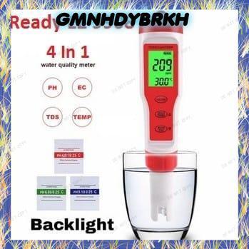 Ph Meter EZ9908 PH TDS EC Temperature Meter Tester Suhu Hidroponik EZ 9908 - EZ9908