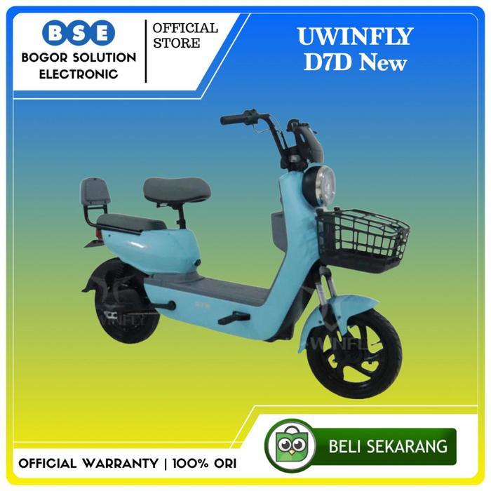 PROMO GASPOLL Sepeda Listrik Murah Uwinfly D7D New Selis Uwinfly D 7 D New D7 D Uwinfly - Biru [RESM