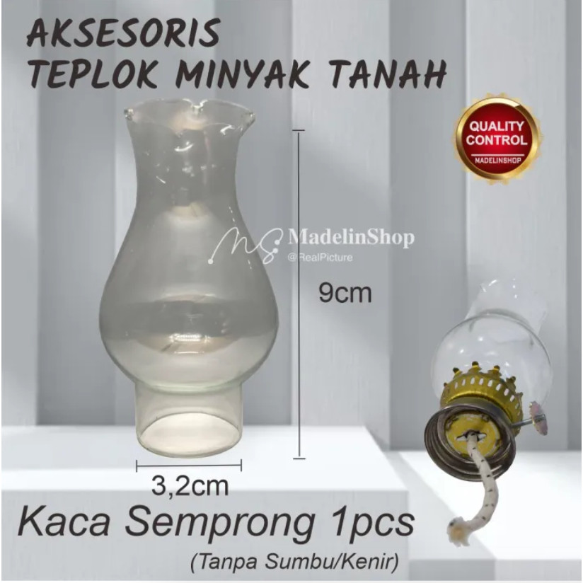 Kaca Semprong Lampu Ublik Teplok Minyak Tanah Rukun HK Haka Jadul