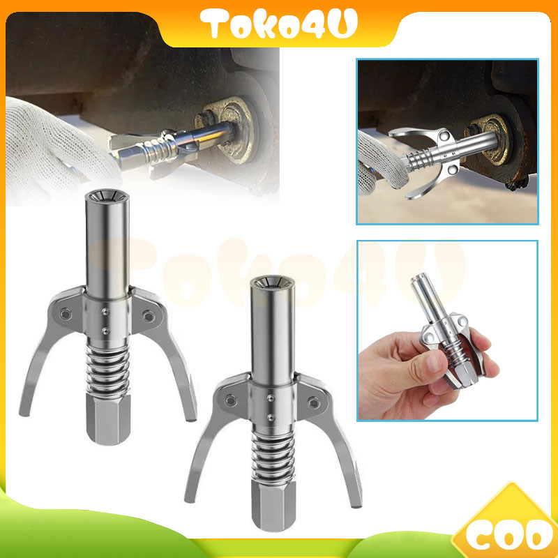 baja tahan karat kepala selang grease gun coupler / grease gun pistol gemuk quick release/grease gun
