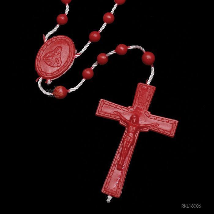 Rosario Fosfor  Plastik - warna - RKL18006 Merah