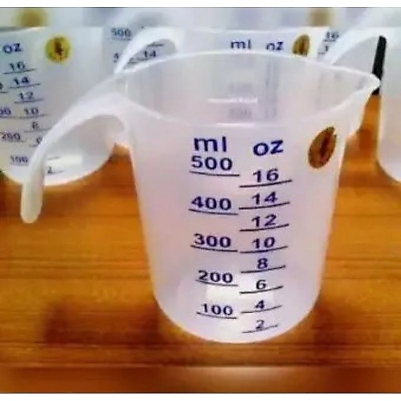 Gelas Ukur Plastik Gelas Ukur Takar Plastik OWL 500 ml/1000ml Gelas ukur